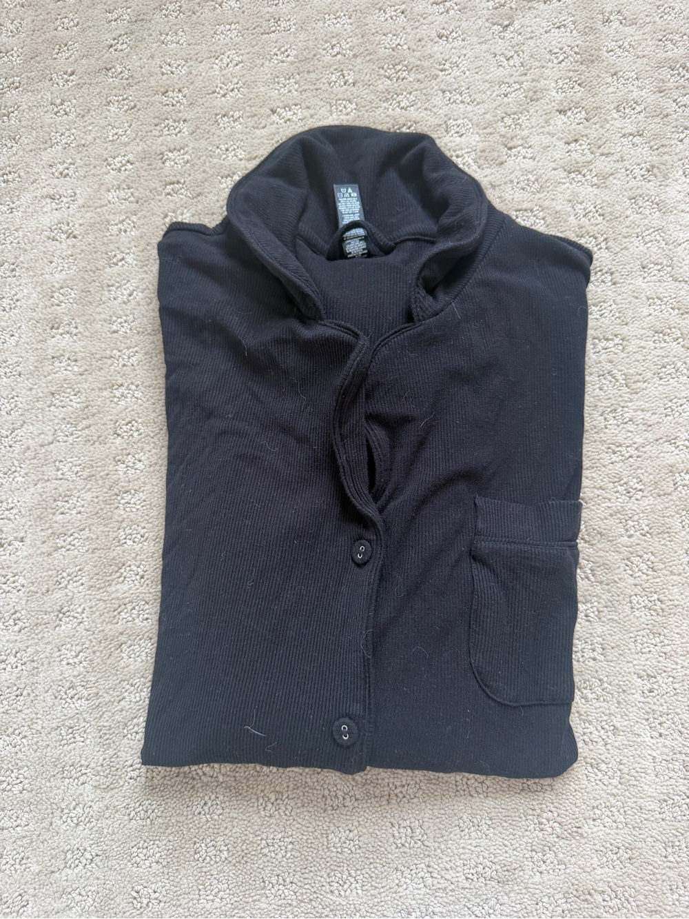 Skims black Soft Lounge Pajama set- size small